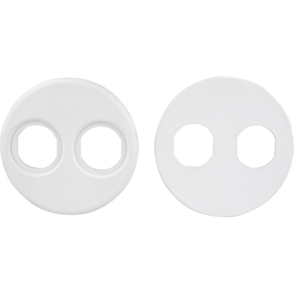 Sea-Dog 4" Gauge Power Socket Adapter Mounting Plate - White