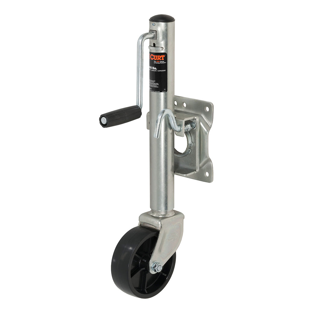 CURT Marine Jack w/6" Wheel - 1,000 lbs - 10" Travel