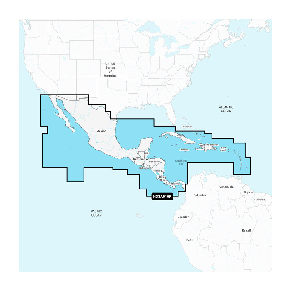 Garmin Navionics+ NSSA010R Central America  Caribbean