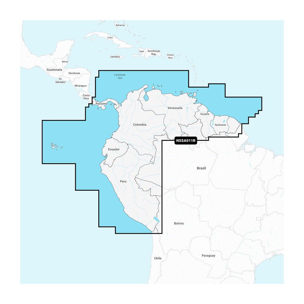 Garmin Navionics+ NSSA011R South America (North)