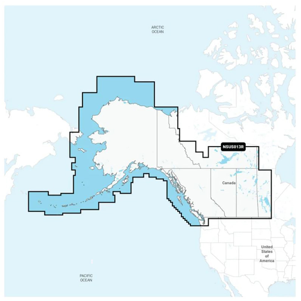 Garmin Navionics+ NSUS013R Canada, West  Alaska