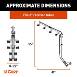 CURT ActiveLink Ultra Series Bike Rack - 4 Bikes Up to 180 lbs