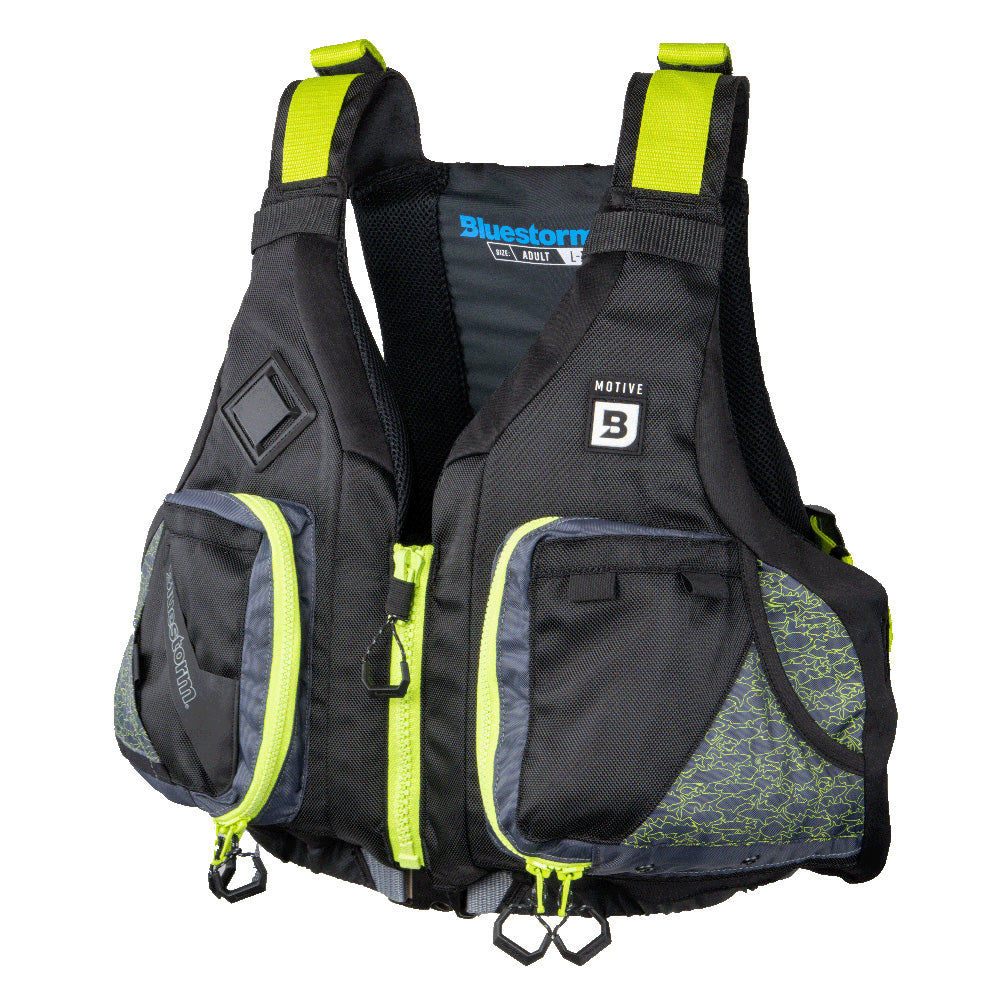 Bluestorm Motive Kayak Fishing Vest - Hi-Vis - 2XL/3XL