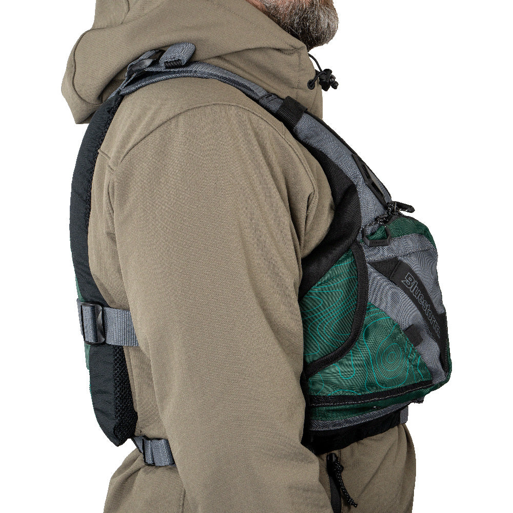 Bluestorm Motive Kayak Fishing Vest - Hunter Green - L/XL