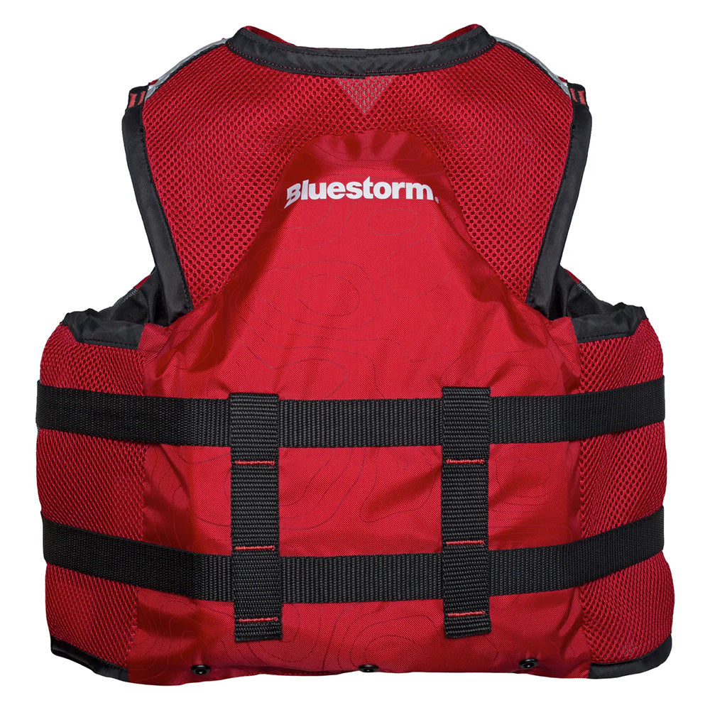 Bluestorm Sportsman Youth Mesh Fishing Life Jacket - Nitro Red