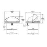 Ritchie HF-743W Helmsman Compass - Flush Mount - White