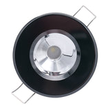 Lumitec Illusion Flush Mount LED Down Light - Spectrum RGBW - Cool White - Black Housing - Chrome Reflector