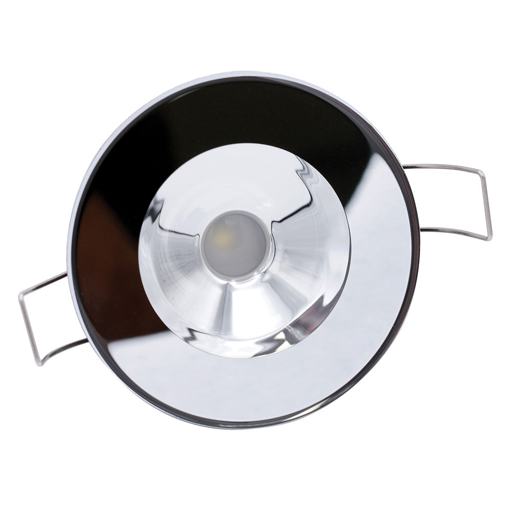 Lumitec Illusion Flush Mount LED Down Light - Spectrum RGBW - Cool White - Mirrored Housing