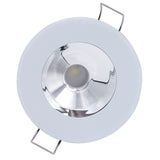 Lumitec Illusion Flush Mount LED Down Light - Spectrum RGBW - Warm White - White Housing - Chrome Reflector