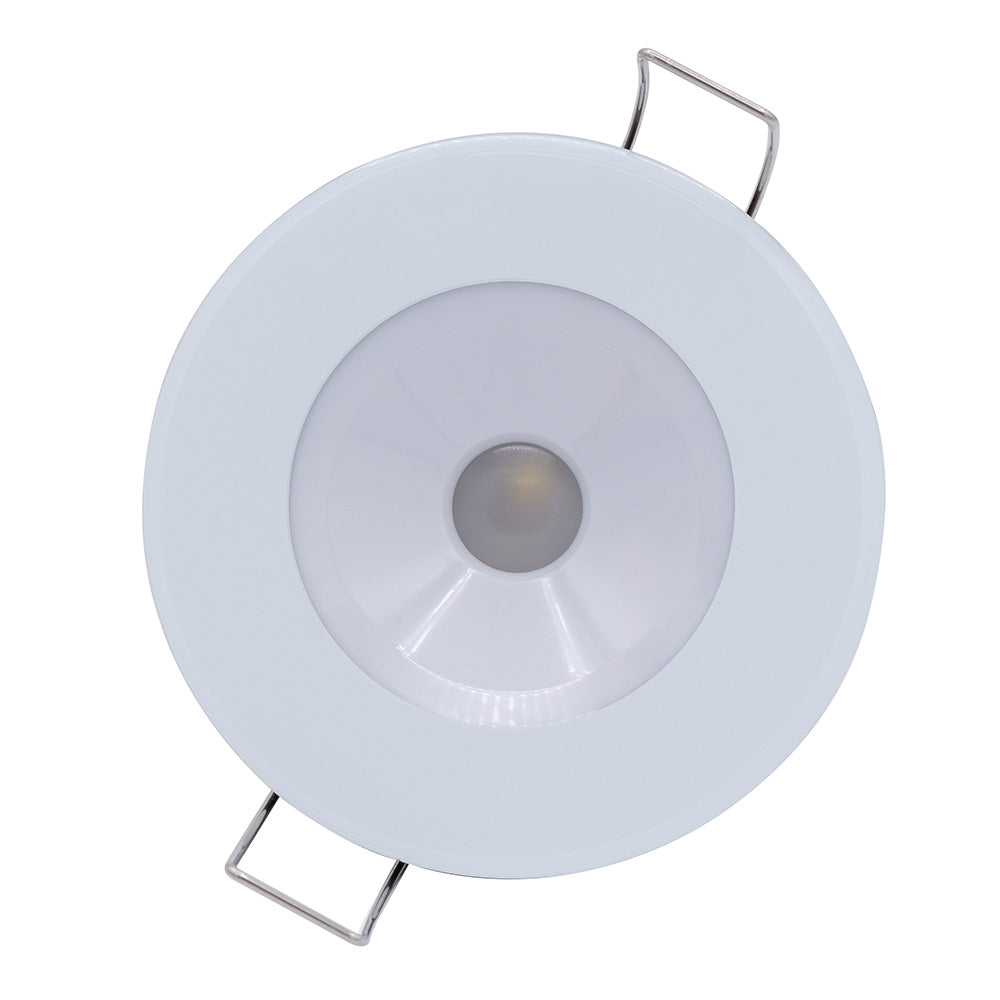 Lumitec Illusion Flush Mount LED Down Light - White - Non-Dimming - White Housing