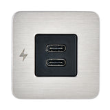 Scanstrut TILE USB-C Interior Charging Socket - 12/24V - Stainless Steel Bezel