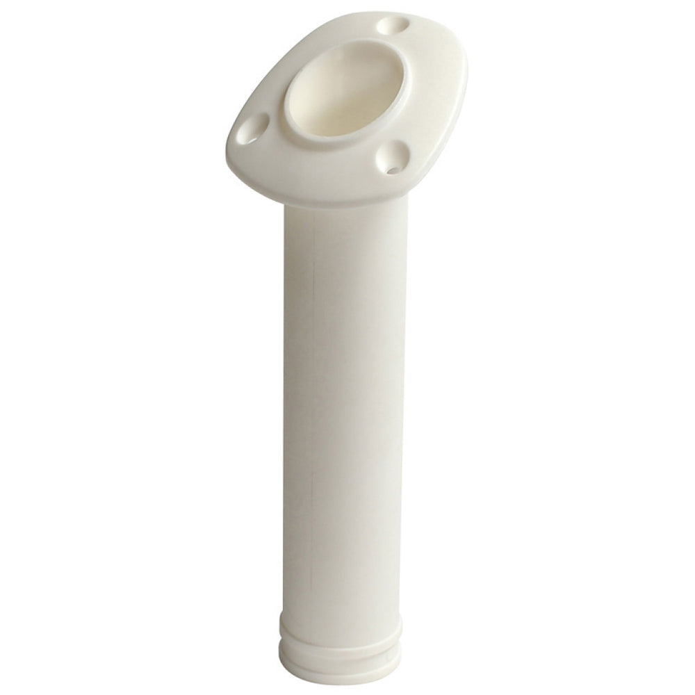 C.E. Smith Flush Mount 30 Degree Nylon Rod Holder - White