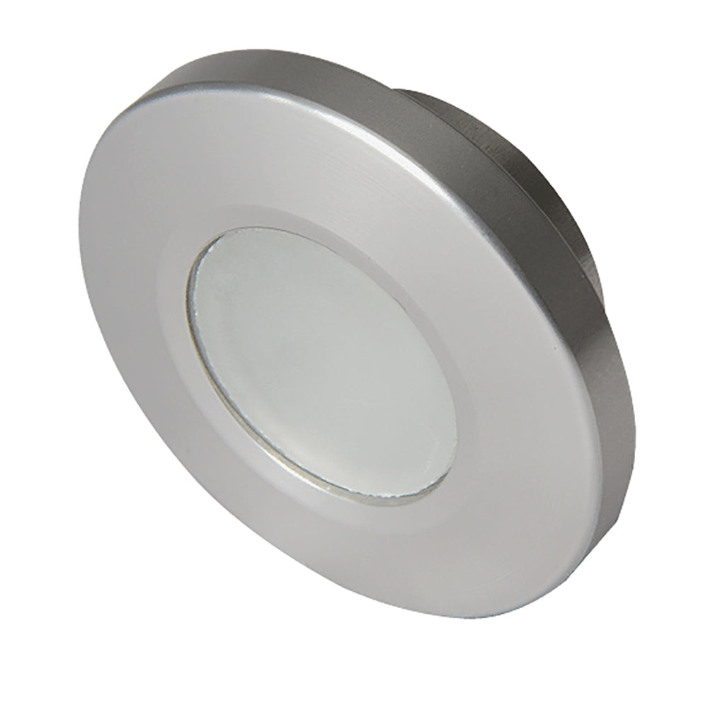 Lumitec Orbit - Flush Mount Down Light - Brushed Finish - 4-Color White/Red/Blue/Purple Non-Dimming