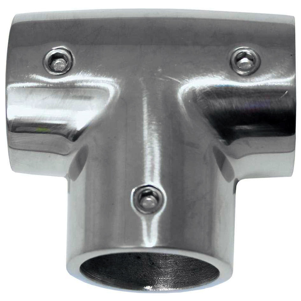 Whitecap 1" O.D. 90 Degree SS Tee Rail Fitting