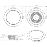 Lumitec Mirage - Flush Mount Down Light - Glass Finish/No Bezel - Warm White Dimming