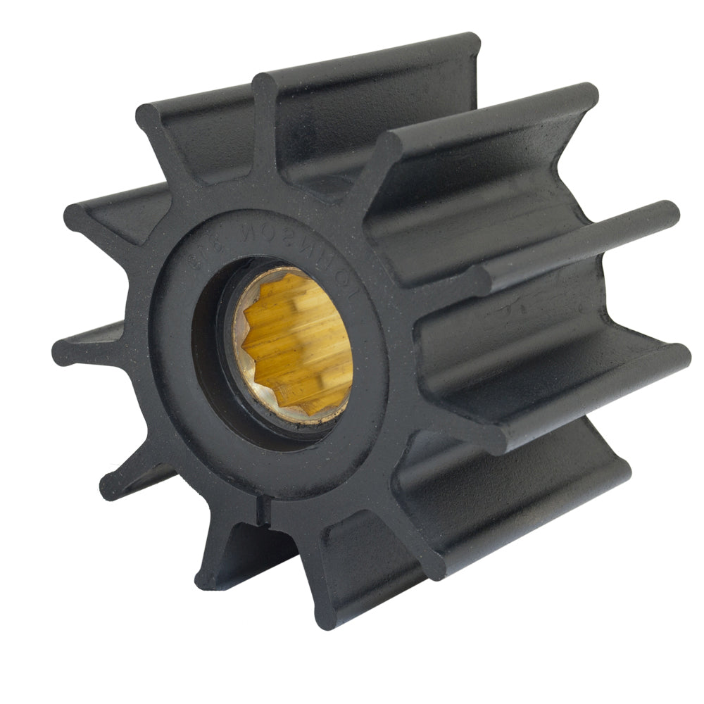 Jabsco Impeller Kit - 12 Blade - Neoprene - 3-" Diameter - Brass Insert - Spline Drive