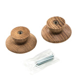 Whitecap Teak Round Drawer Knob - 2" - 2 Pack