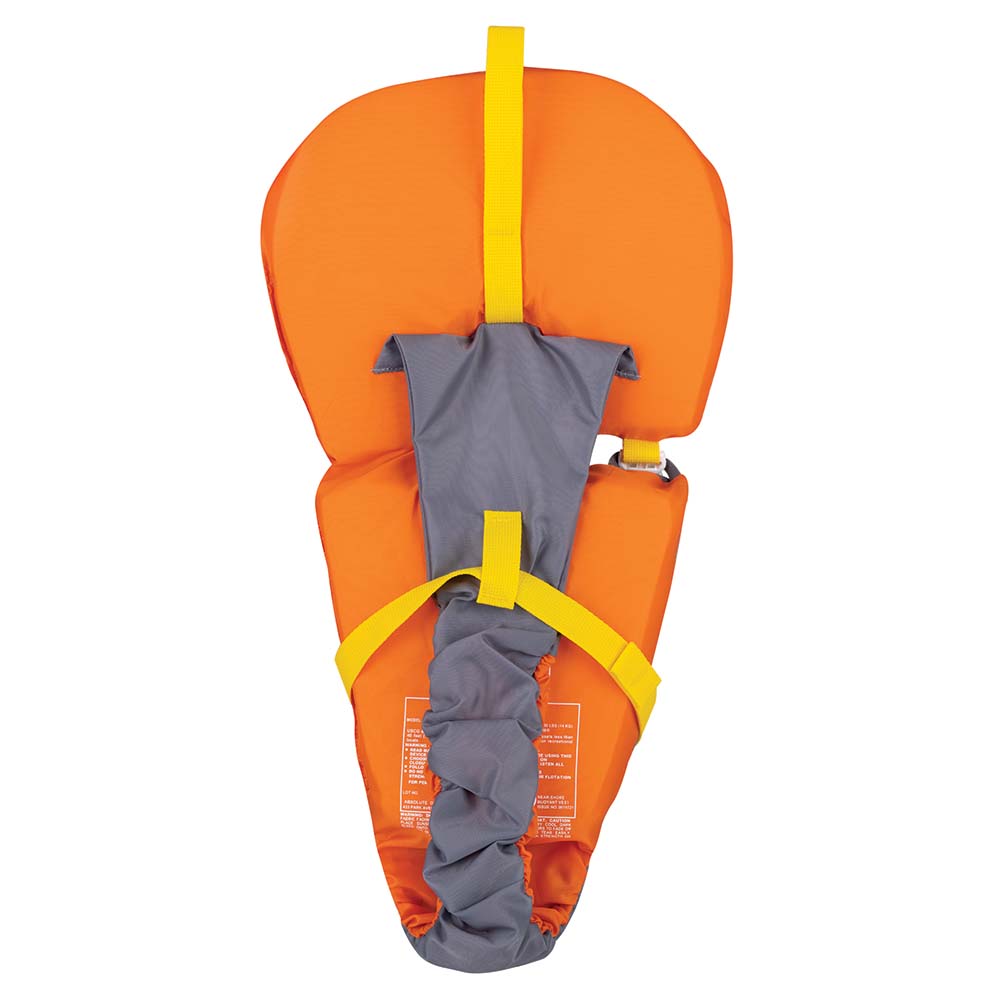 Full Throttle Baby-Safe Vest - Infant to 30lbs - Orange/Grey