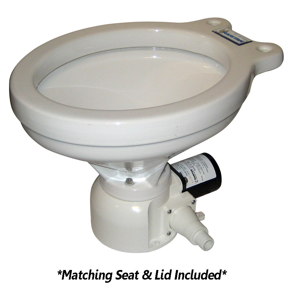 Raritan Sea Era Toilet - Household Style - Remote Intake Pump - Straight  90 Discharge - Smart Toilet Control - 12v