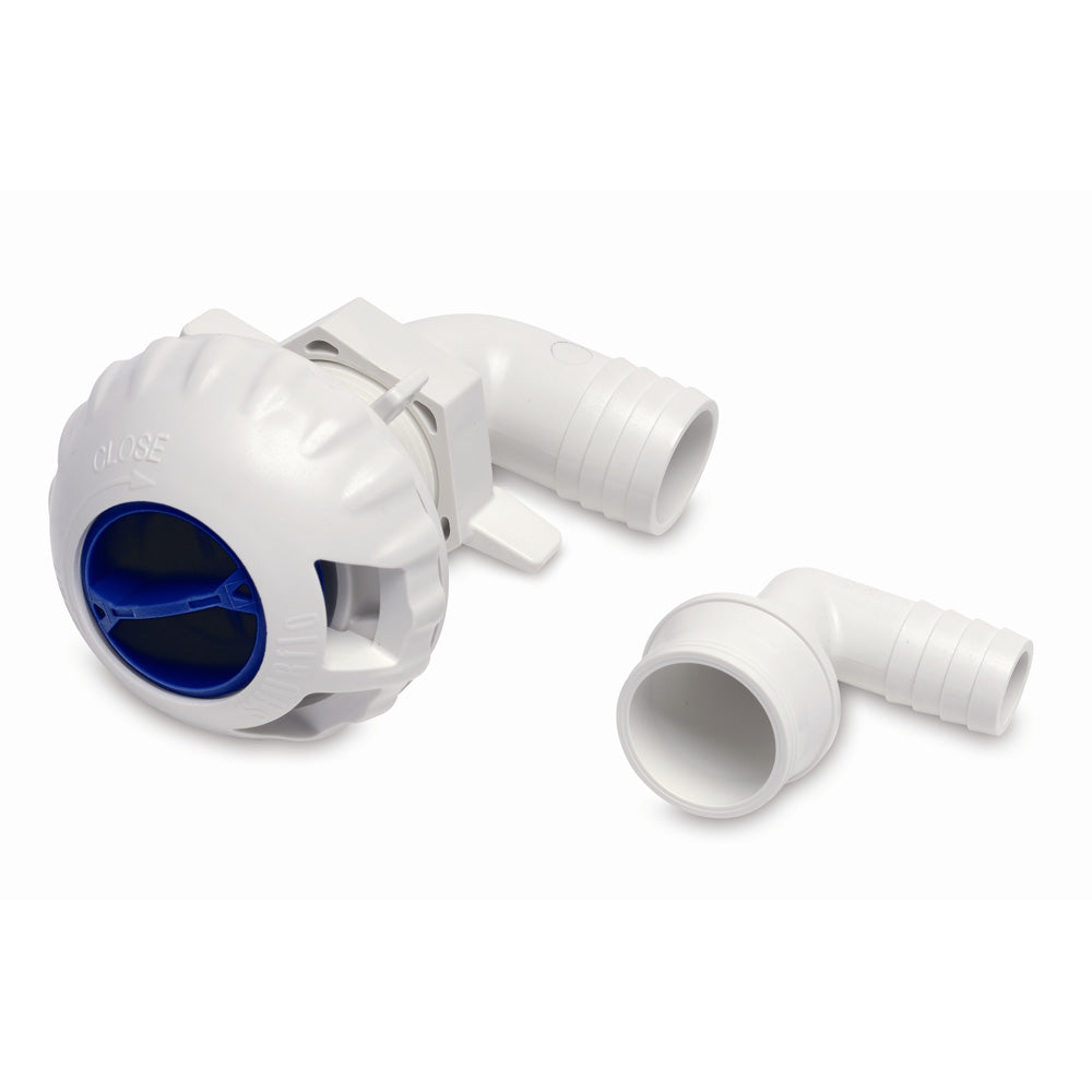 Shurflo by Pentair Livewell Fill Valve w/3/4"  1-1/8" Fittings