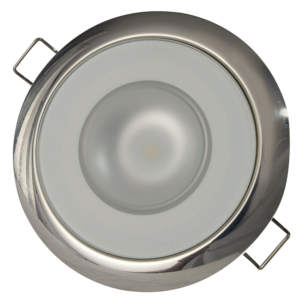 Lumitec Mirage Flush Mount Down Light Spectrum RGBW - Polished Bezel