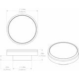 Lumitec Halo Flush Mount Down Light Spectrum RGBW - White Housing