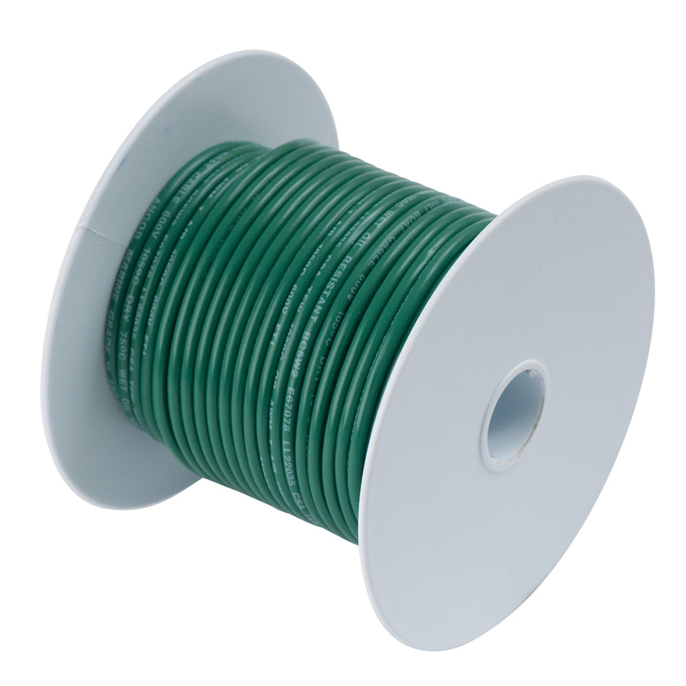 Ancor Green 8 AWG Tinned Copper Wire - 25'