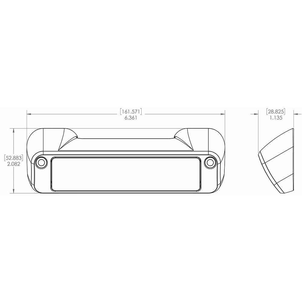 Lumitec Perimeter Light - White Finish - White/Red Dimming