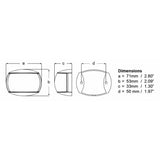 Hella Marine NaviLED Port & Starboard Pair - 2nm - Clear Lens/Black Housing