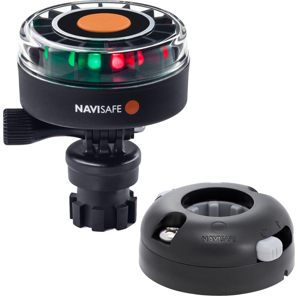 Navisafe Navilight 2NM Tricolor w/Navimount Base  Horizontal Mount - Black