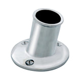 Whitecap Top-Mounted Flag Pole Socket CP/Brass - 1" ID