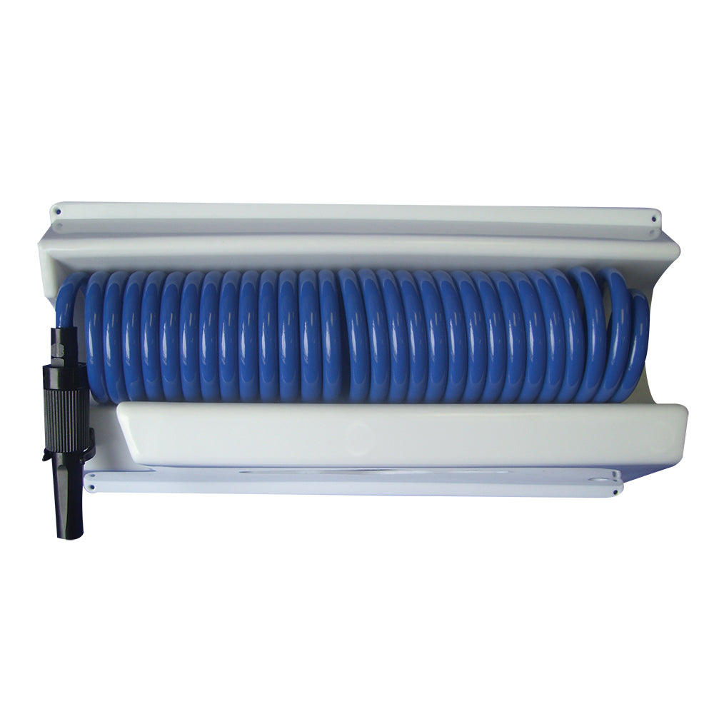 Whitecap 25 Blue Coiled Hose w/Mounting Case