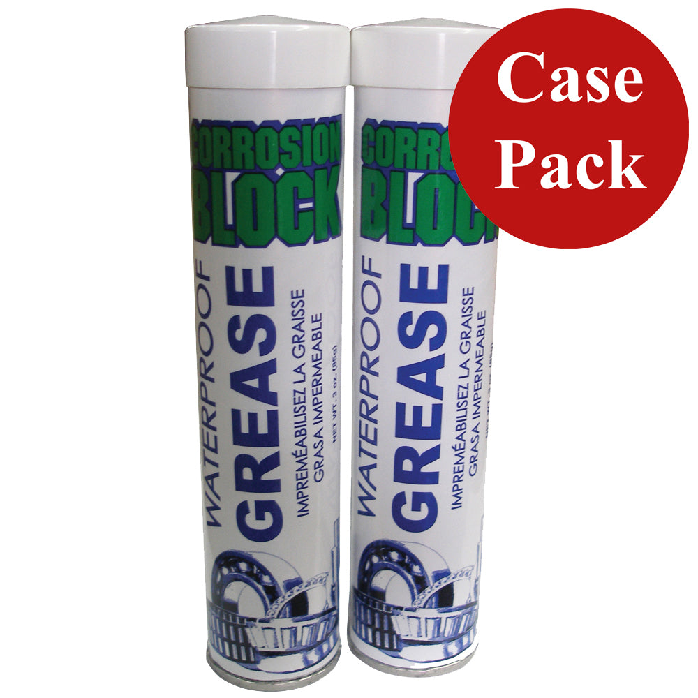 Corrosion Block High Performance Waterproof Grease - (2)2oz Tube - Non-Hazmat, Non-Flammable  Non-Toxic *Case of 6*