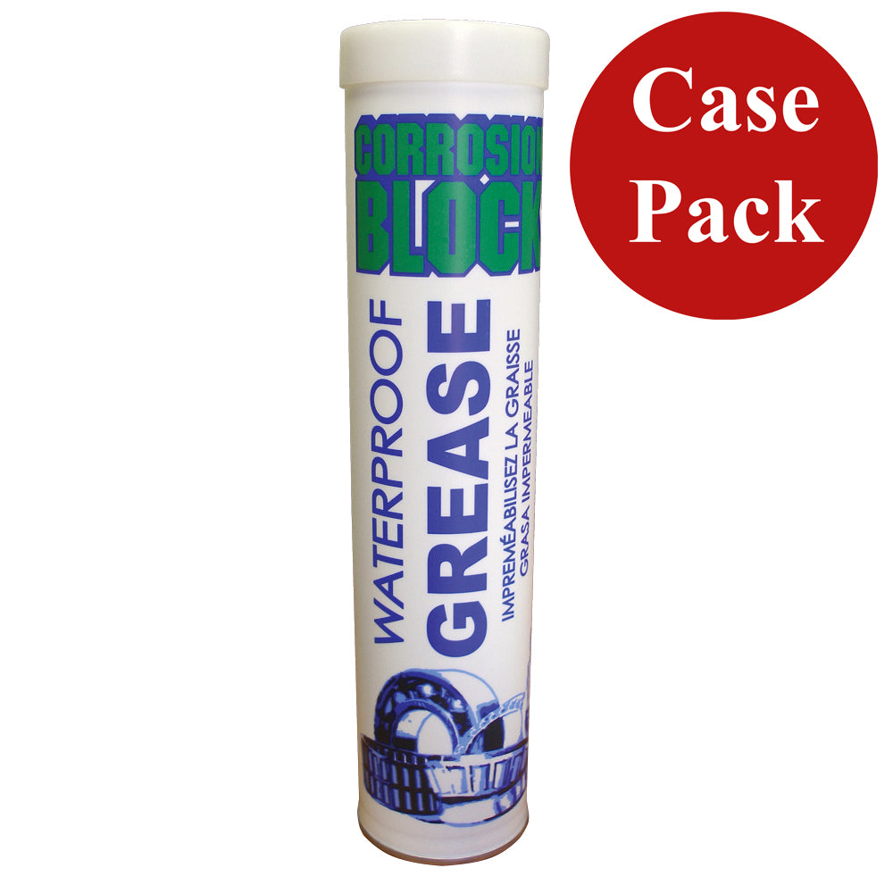 Corrosion Block High Performance Waterproof Grease - 14oz Cartridge - Non-Hazmat, Non-Flammable  Non-Toxic *Case of 10*