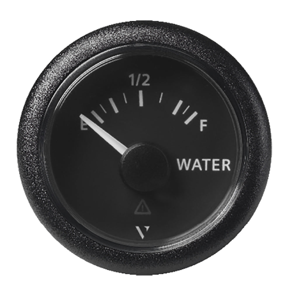 Veratron 52MM (2-1/16") ViewLine Fresh Water Resistive - Empty/Full - 3 to180 OHM - Black Dial  Round Bezel