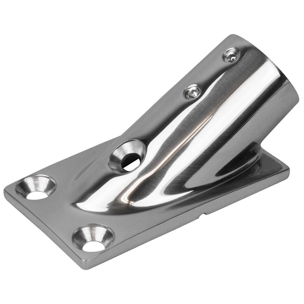 Sea-Dog Rail Base Fitting Rectangular Base 30 316 Stainless Steel - 1-7/8" x 3-3/16" - 1" OD