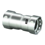 Viega MegaPress 1/2" Stainless Steel 304 Coupling w/Stop - Double Press Connection - Smart Connect Technology