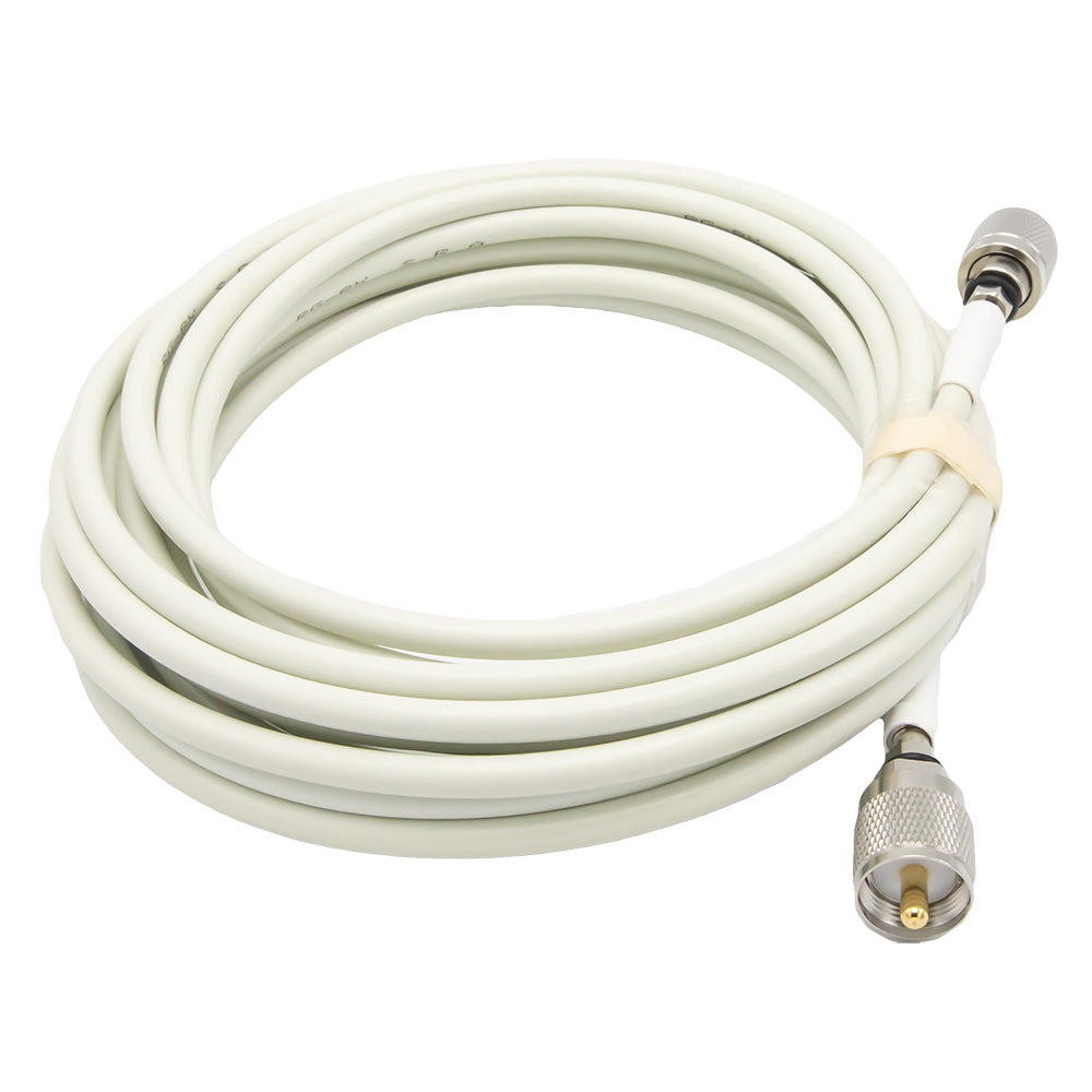 Shakespeare 20 Cable Kit f/Phase III VHF/AIS Antennas - 2 Screw On PL259S  RG-8X Cable w/FME Mini Ends Included