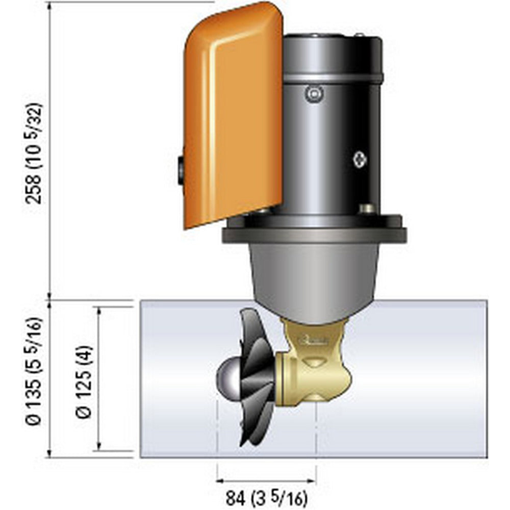 Quick Bow Thruster BTQ 125-30 30KGF - 12V - D125 - 1.5kW