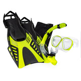 Aqua Leisure Dyna Adult 5-Piece Dive Set - Adult Size M/L Mens 4.5-8.5/Ladies 5.5-9.5