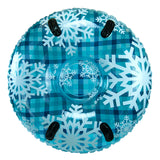 Aqua Leisure 43" Pipeline Sno Clear Top Racer Sno-Tube - Cool Blue Plaid