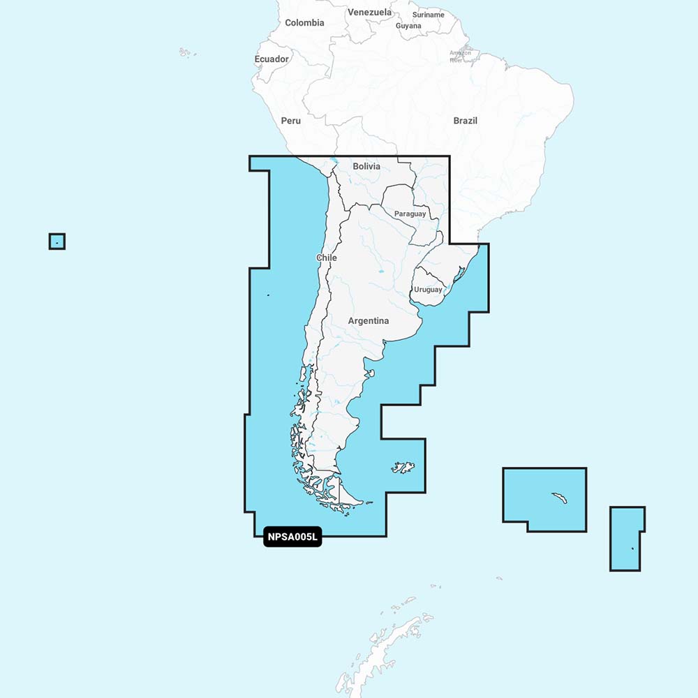 Navionics Platinum+ NPSA005L - Chile, Argentina  Easter Island