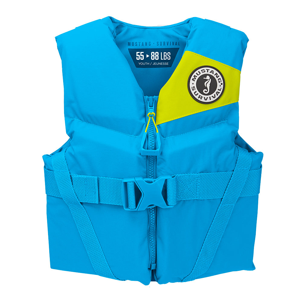 Mustang Youth REV Foam Vest - Blue - Youth