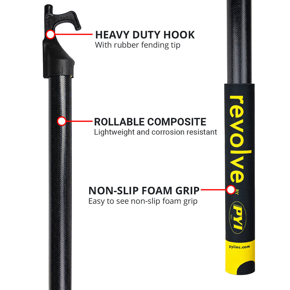 Revolve Rollable Boat Hook - 75"