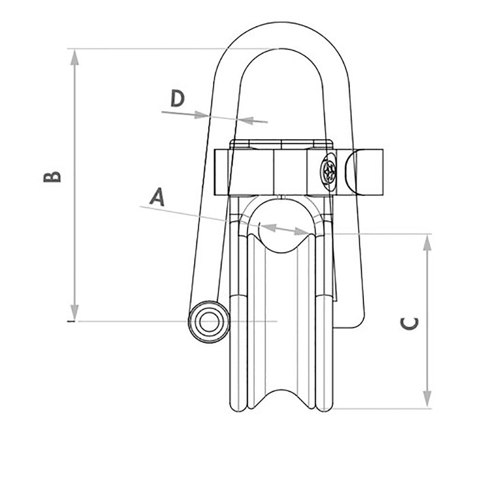 Wichard Soft Snatch Block - 12mm Rope Size