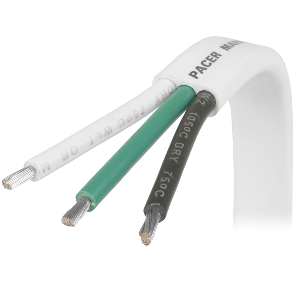 Pacer 8/3 AWG Triplex Cable - Black/Green/White - 100