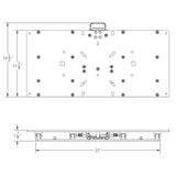 TACO 11-1/8" x 24" Manual Seat Slide