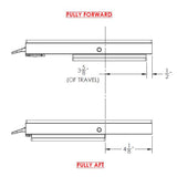 TACO 11-1/8" x 36" Manual Seat Slide