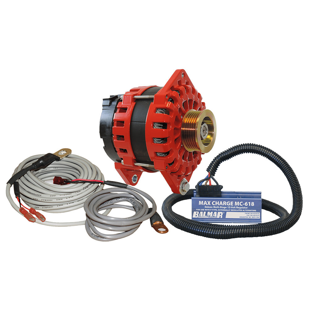 Balmar Alternator 170 AMP 12V 4" Dual Foot Saddle K6 Pulley