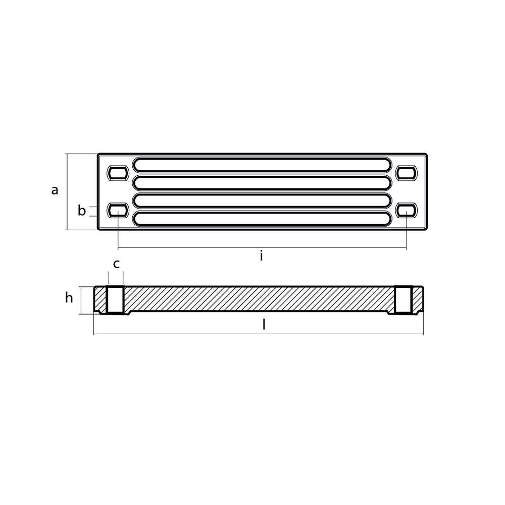 Tecnoseal Zinc Yamaha Bar Anode f/Engine Bracket